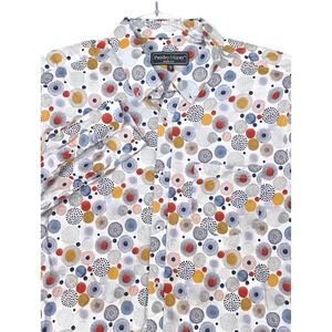 Paisley & Gray Shirt Mens XL Slim Fit Geometric Long Sleeve Button Front